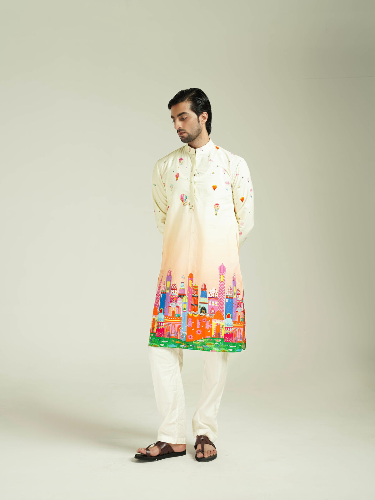 green carnival kurta set