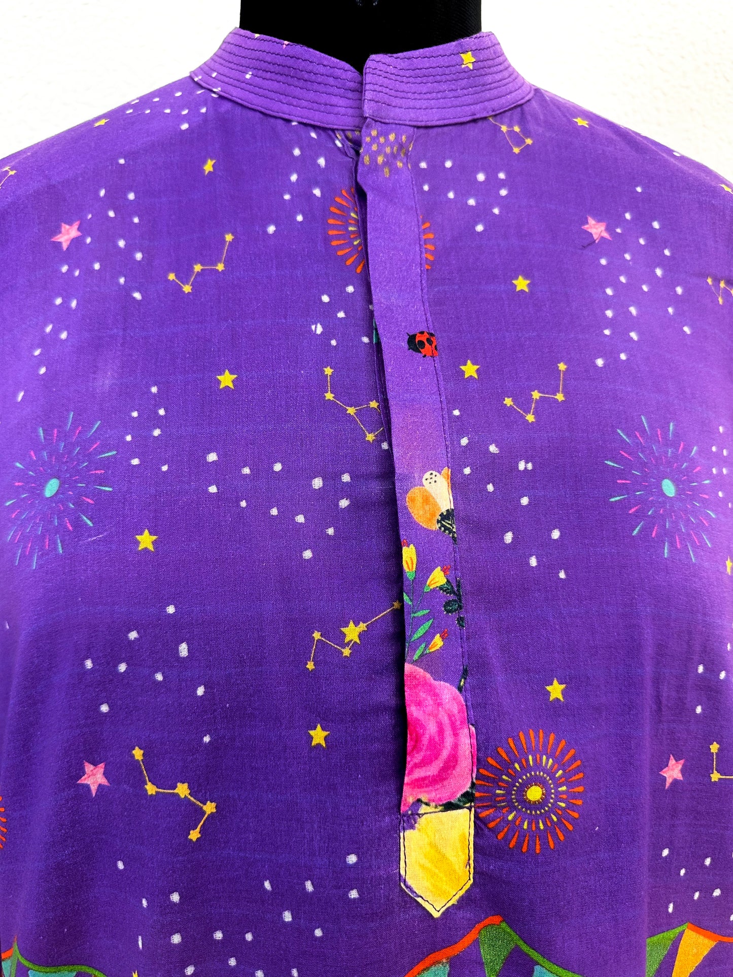 Purple Carnival Printed Kurta Set