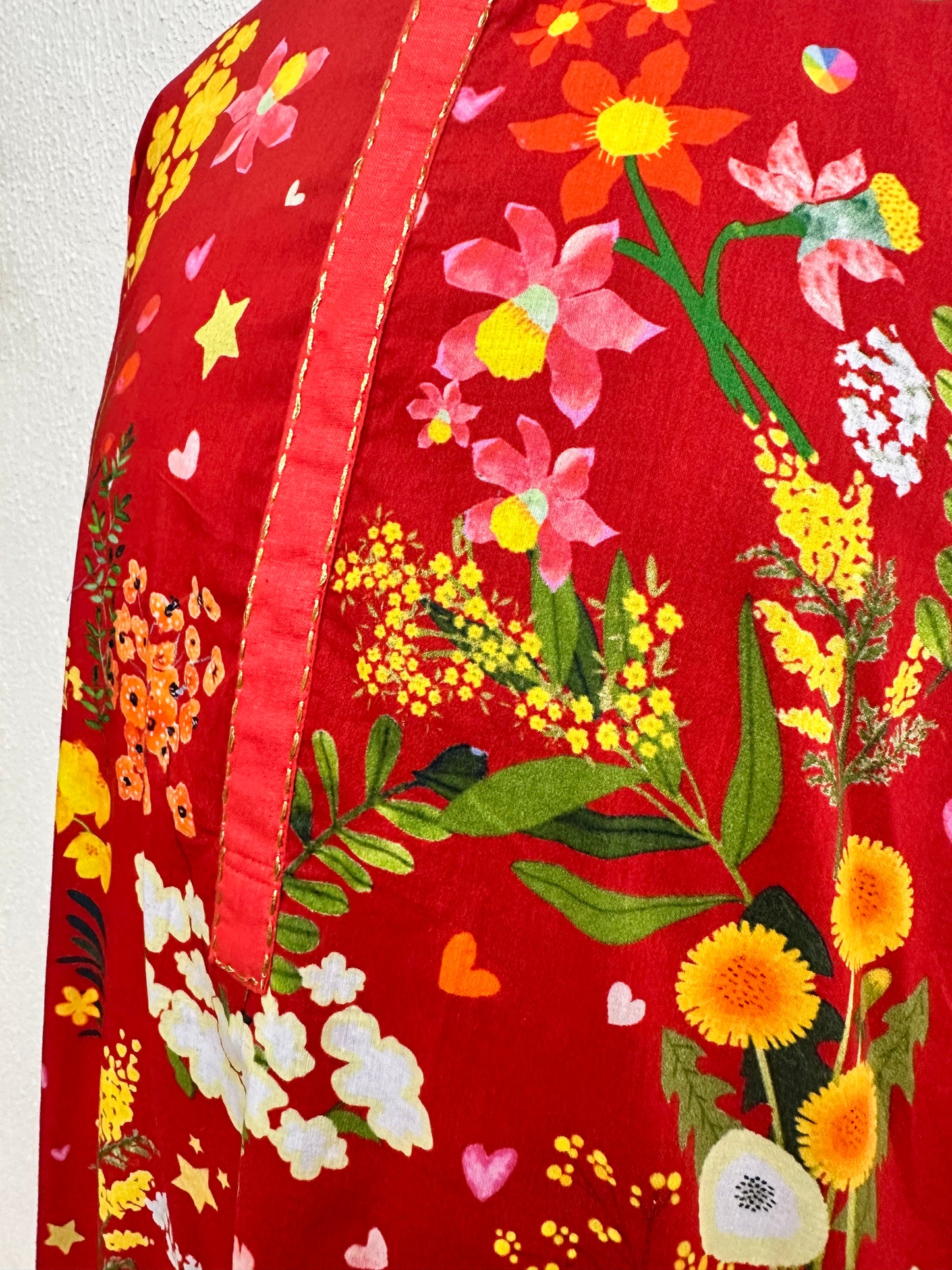 Red Printed Kurta set