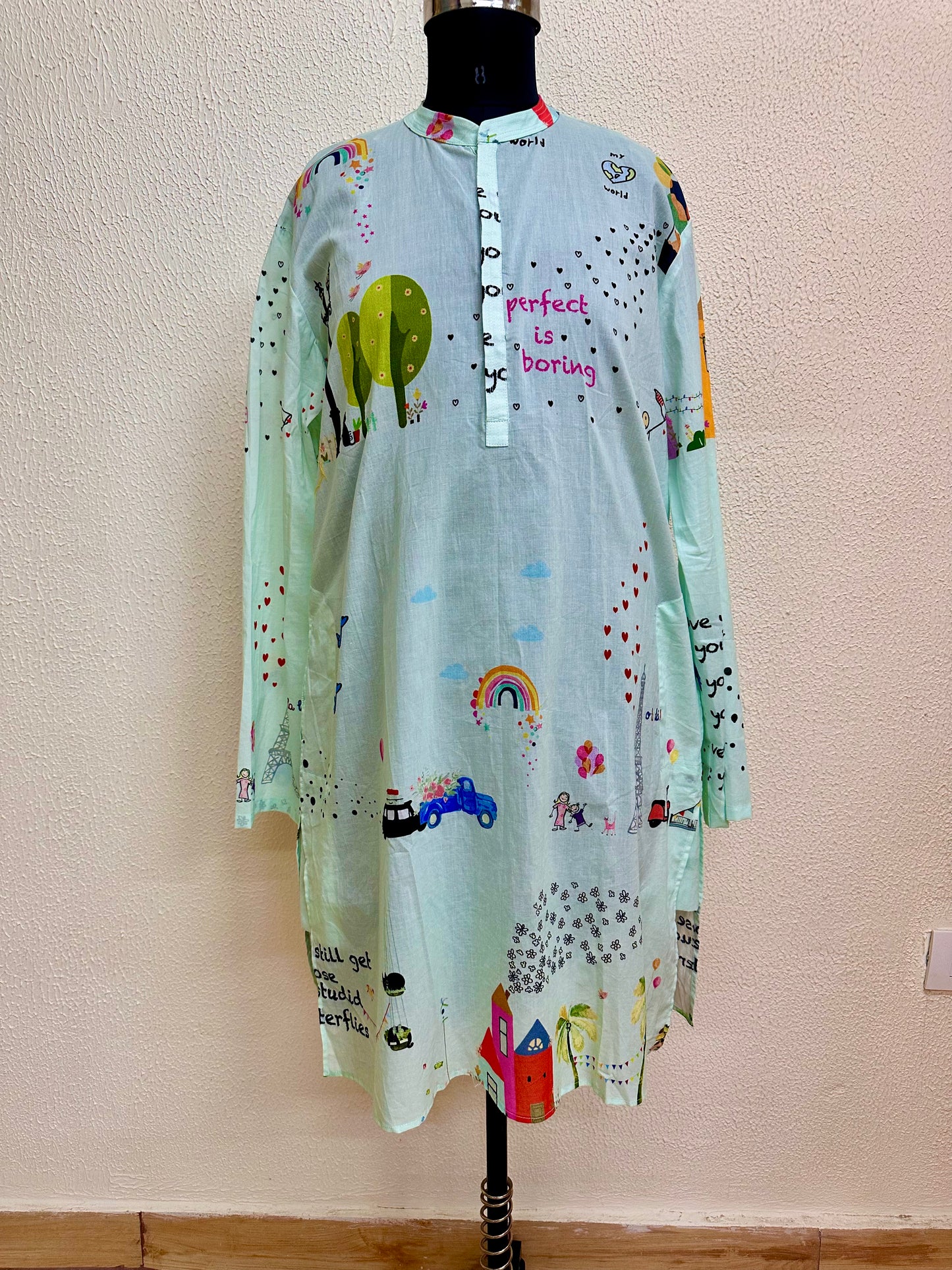 Europe Printed Kurta Set For Men
