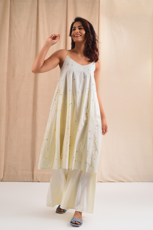 Cream Cotton Suit