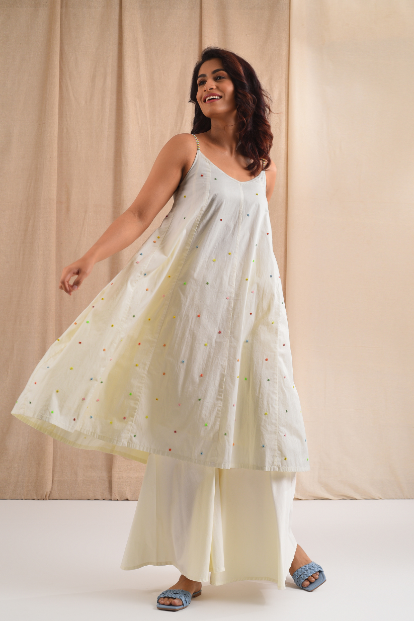 Cream Cotton Suit