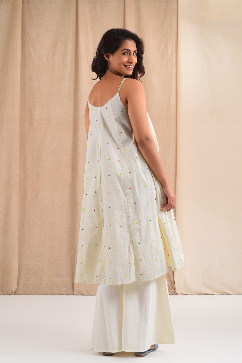 Cream Cotton Suit