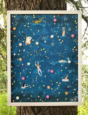 embroidered wall art
