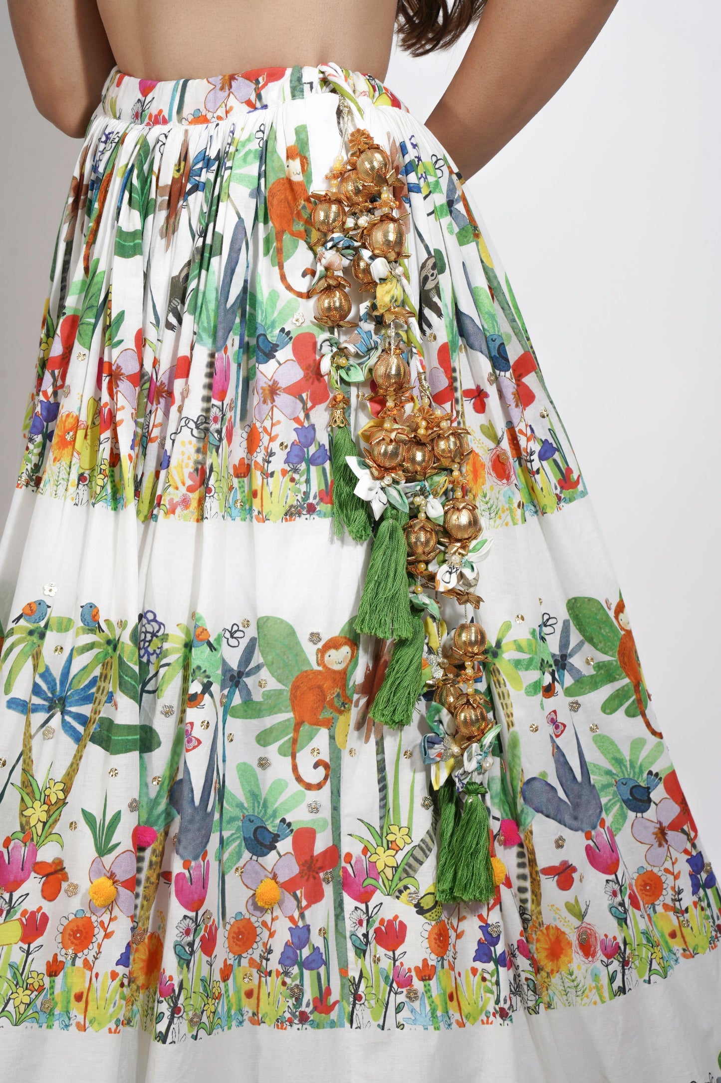 print lehenga set