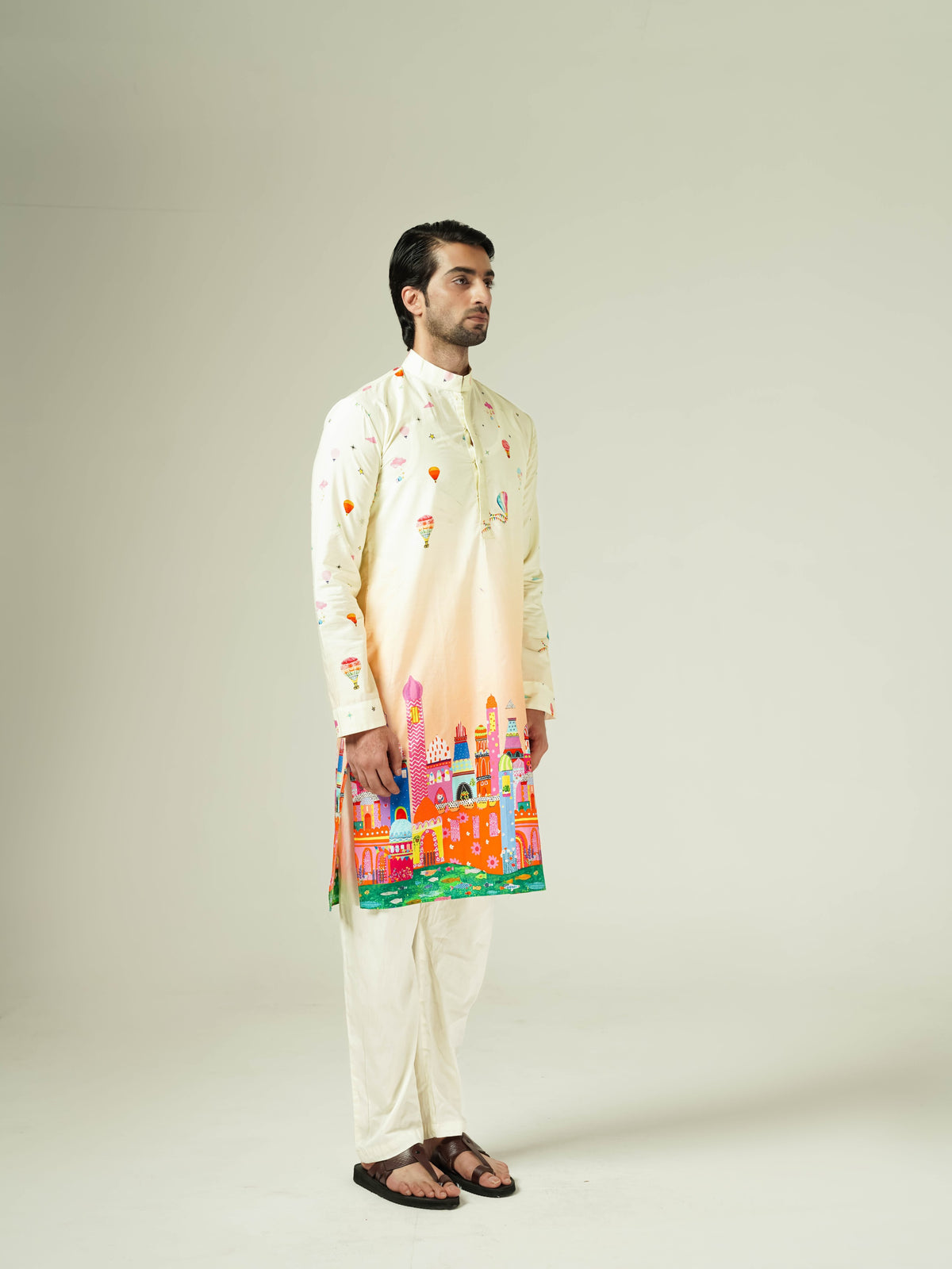 green carnival kurta set
