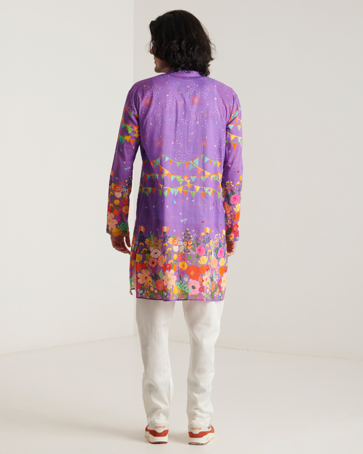 Purple Carnival Printed  Kurta Set