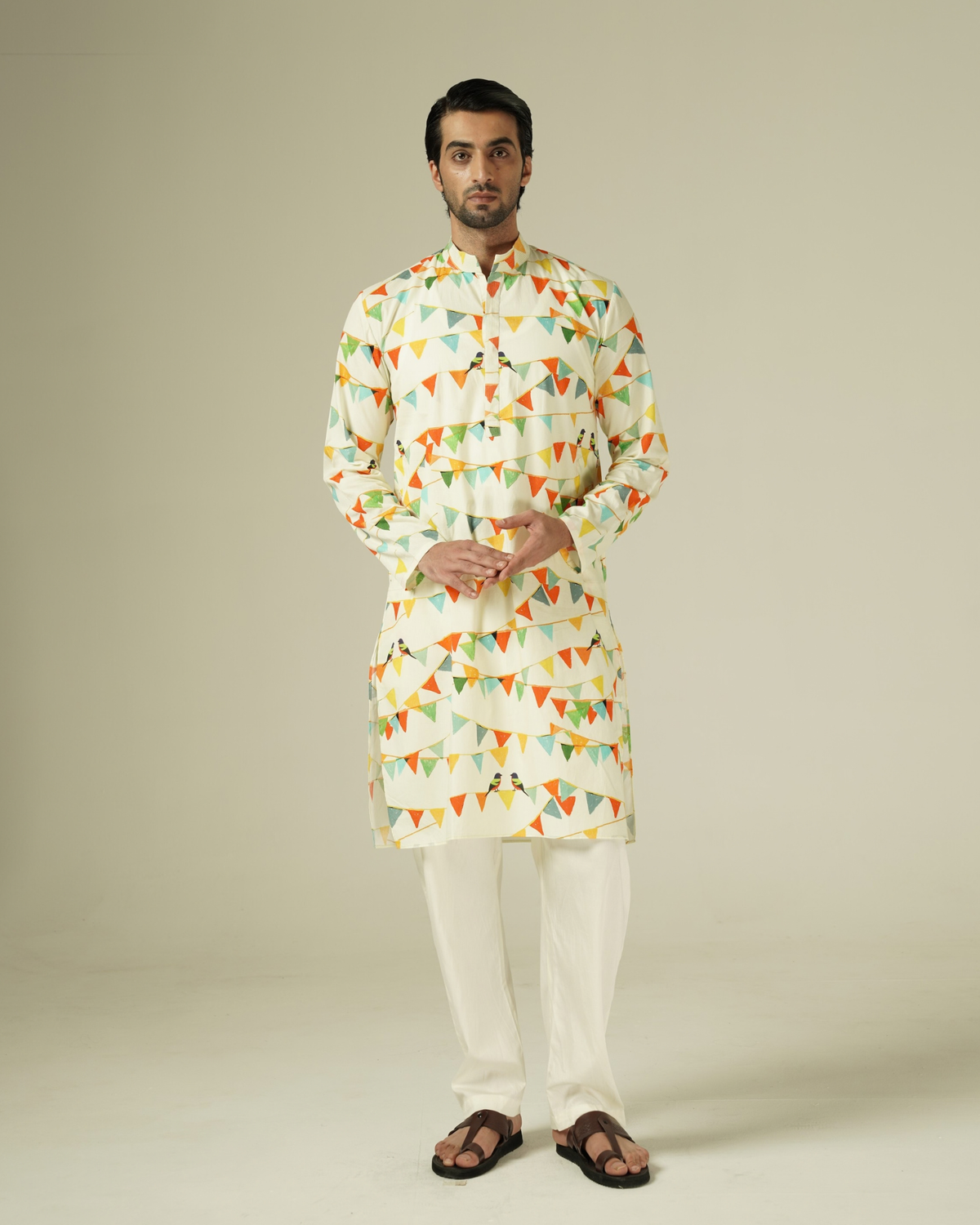 Carnival bunting kurta set