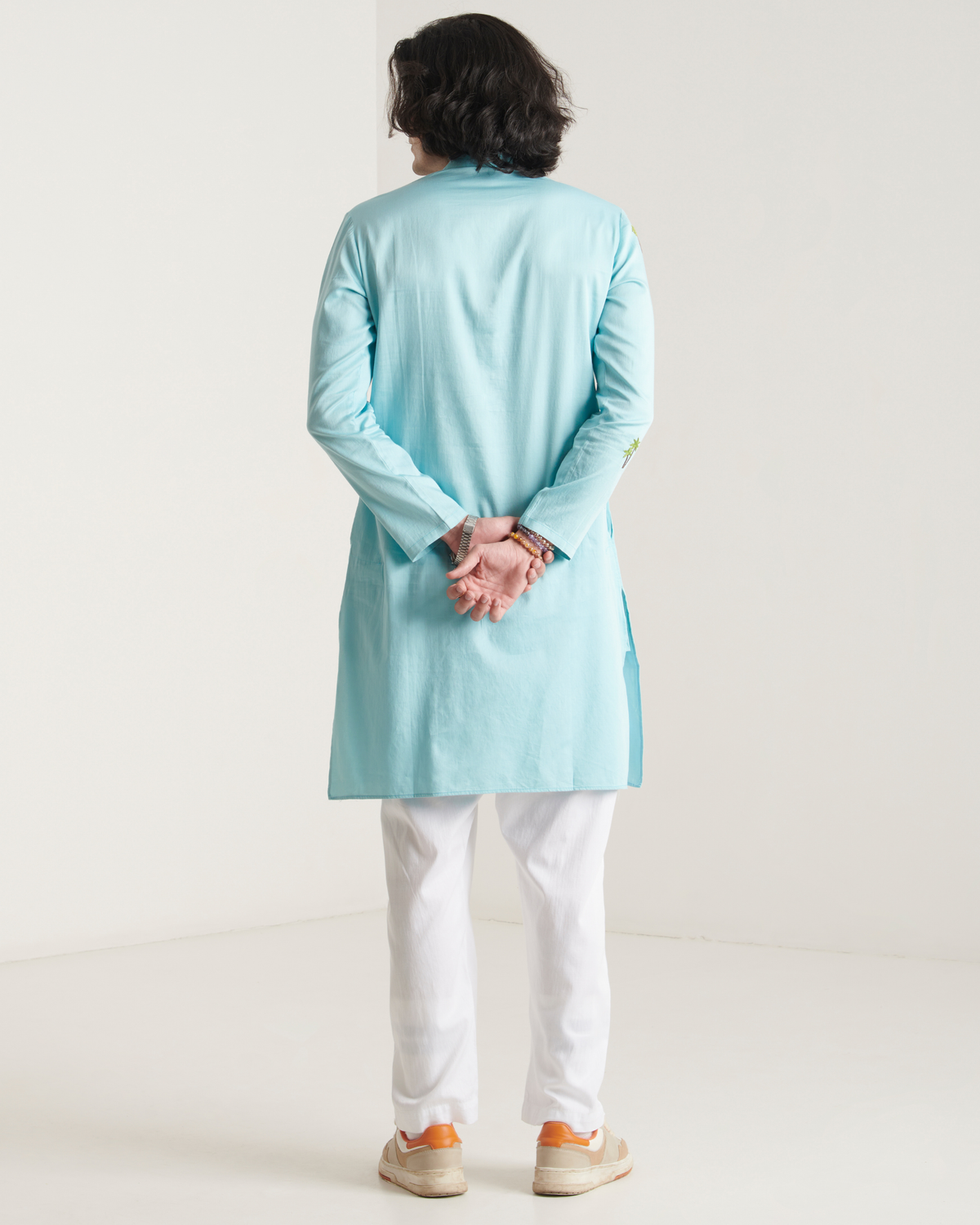 Hand- embroidered beach inspired kurta set