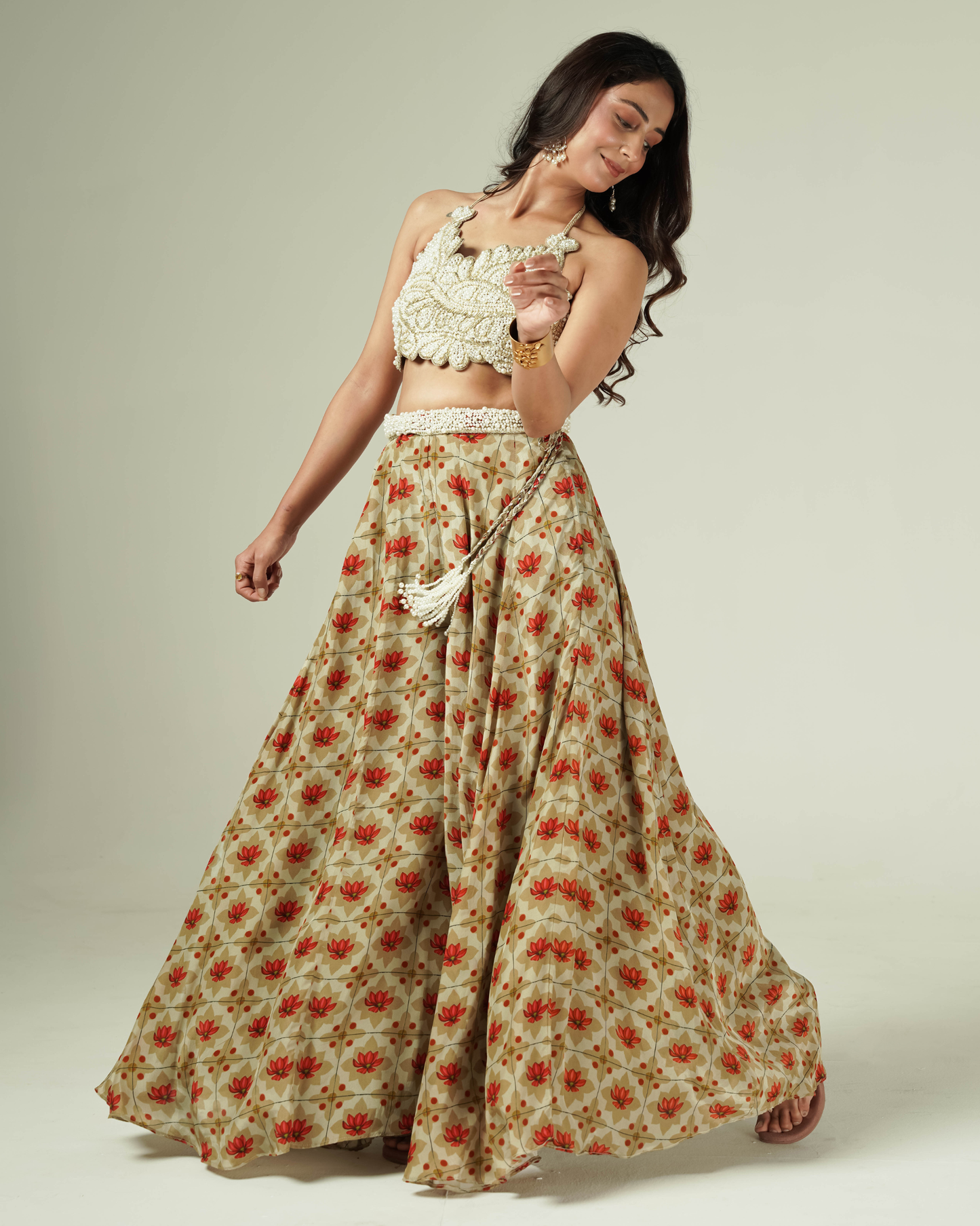 Lotus Pearl Palazzo Set