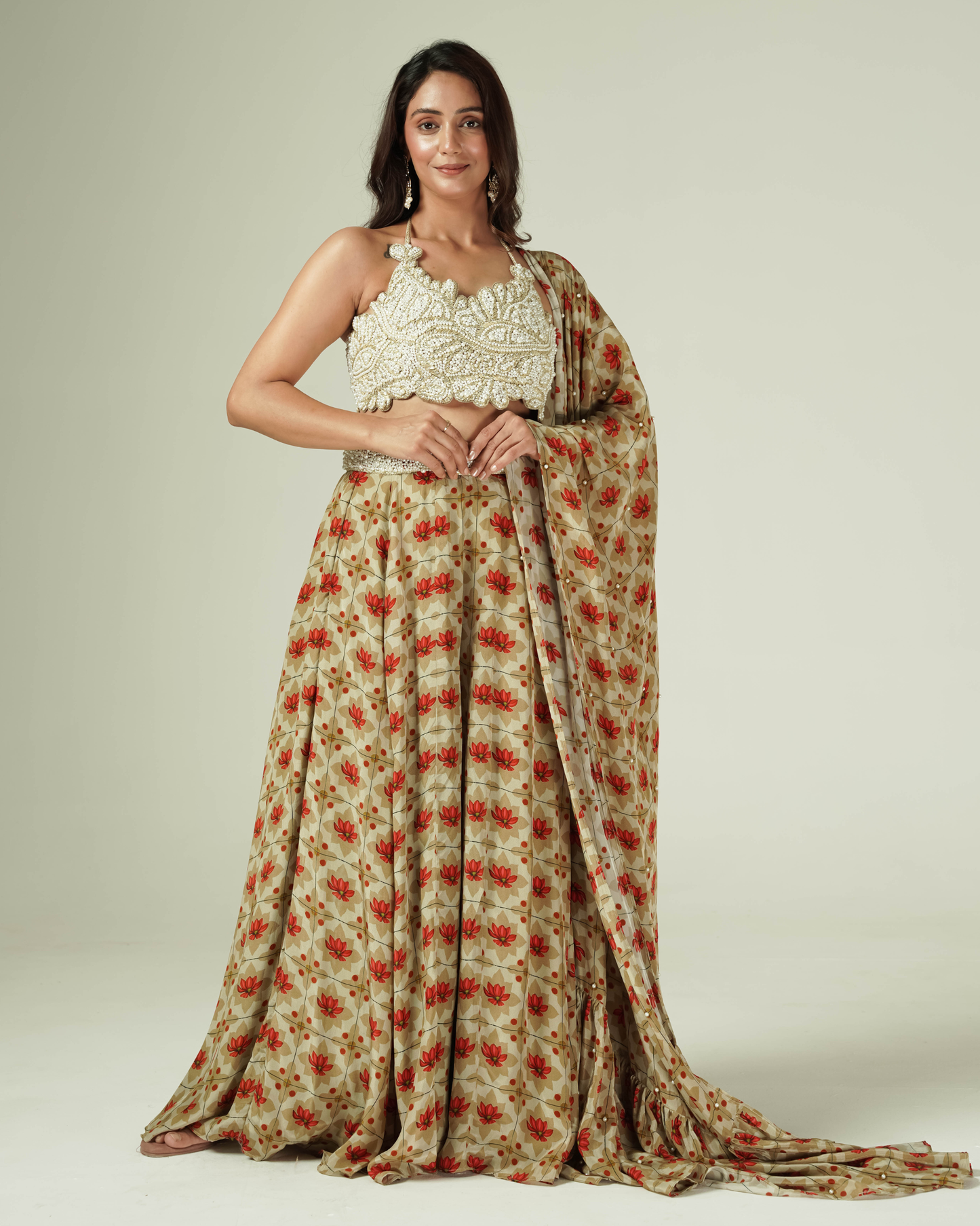 Lotus Pearl Palazzo Set