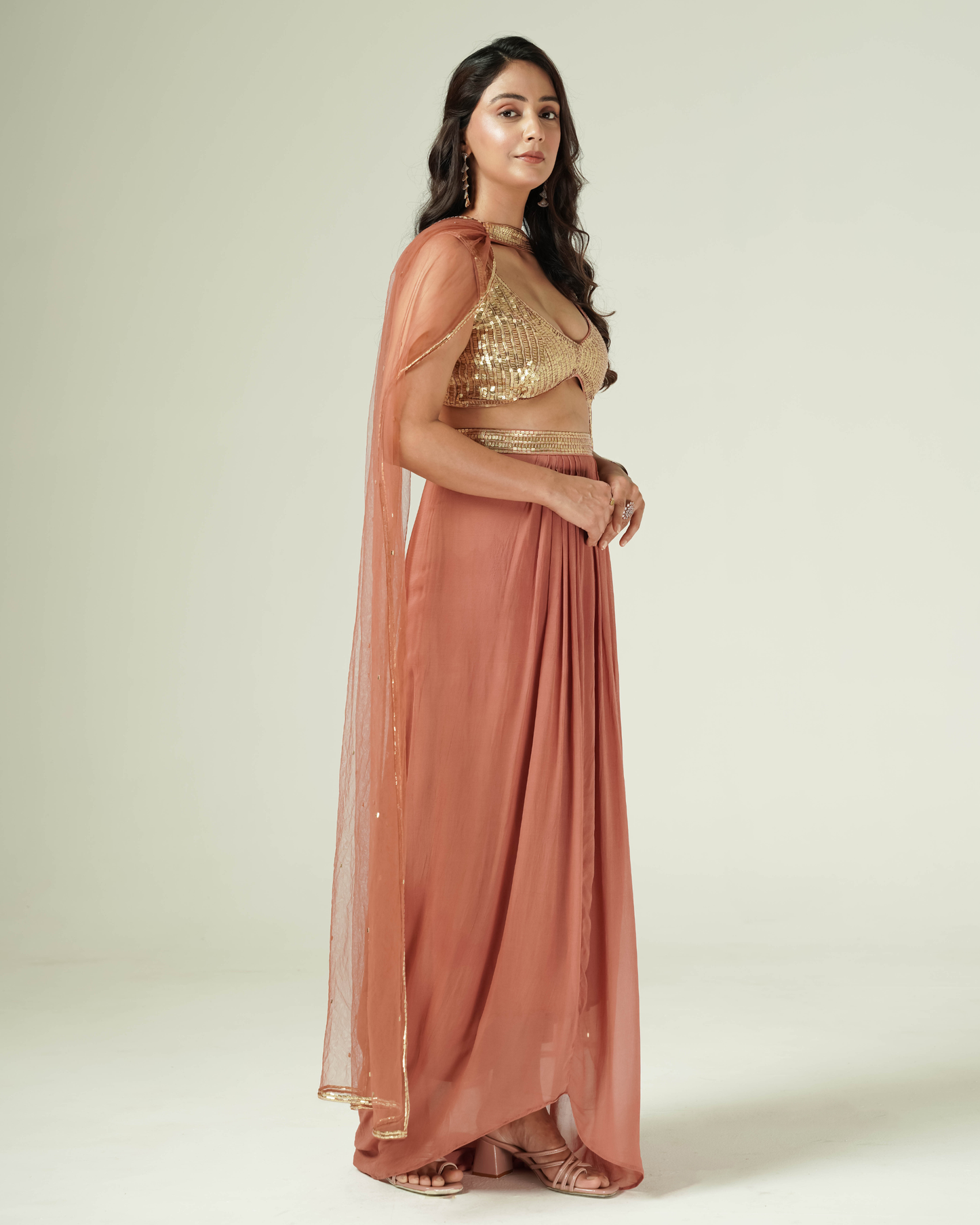 Aurelia Draped Skirt Set